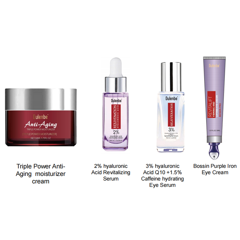 Anti-aging set,Triple Power Anti-Aging moisturizercream,2% hyaluronicAcid RevitalizingSerum